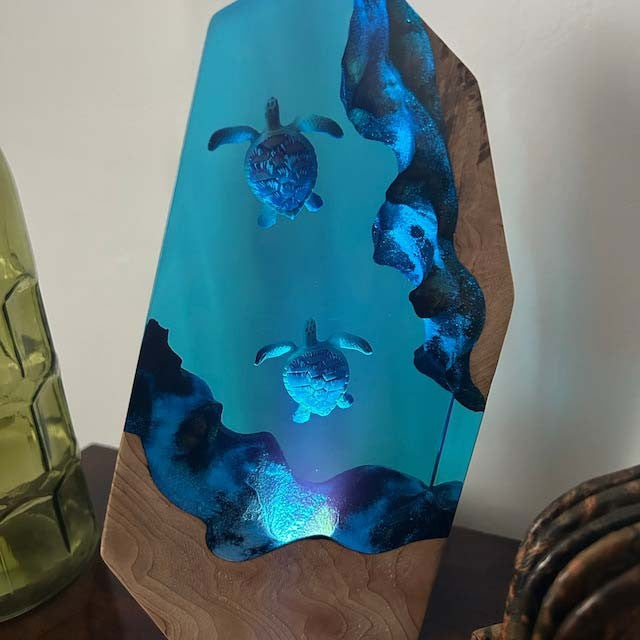 Turtles Ocean Epoxy Resin Night Light