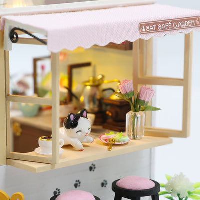 Puzziv 1: 24 DIY Dollhouse Kit (Cat Coffee Garden)