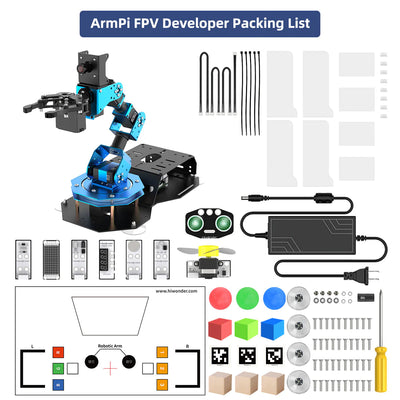 Educational Miniature ArmPi FPV AI Vision Raspberry Pi Programming ROS Robotic Arm