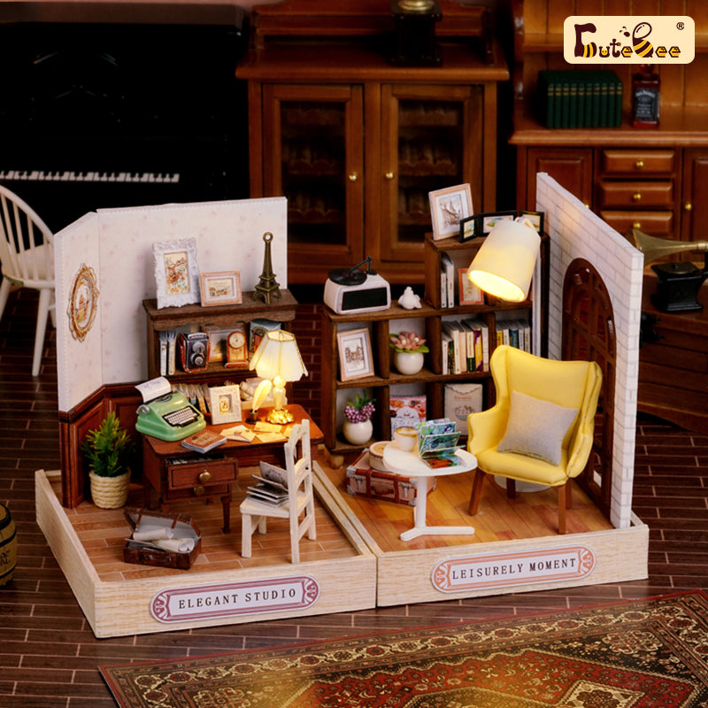 Puzziv 1: 24 DIY Dollhouse Kit( Corner of happiness)