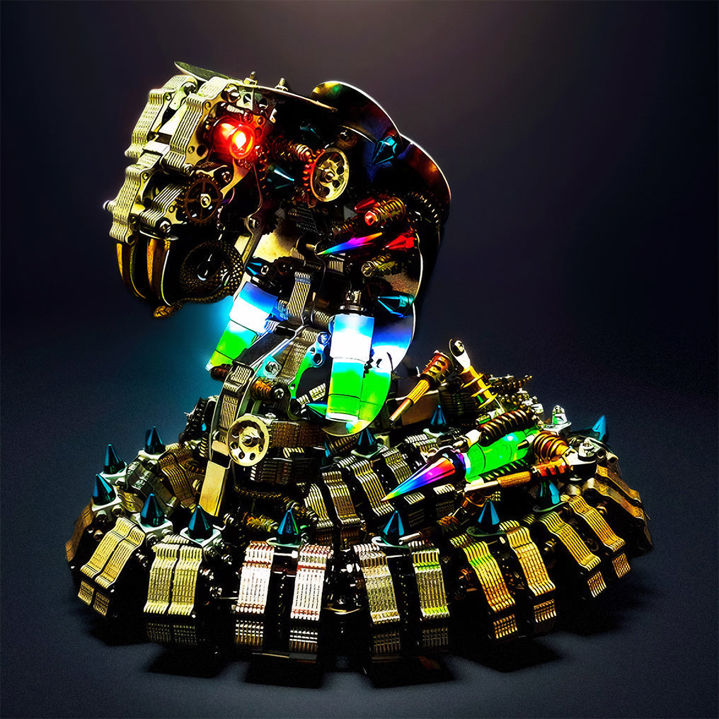 Create Your Own 3D Snake Metal Model: Engaging 1000+ Piece Puzzle Building Set!