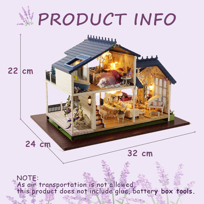 Puzziv 1:24 Dollhouse Kit (PROVENCE LAVENDER)