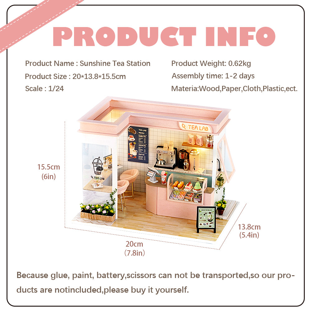 Puzziv 1: 24 DIY Dollhouse Kit (Happy Shop Series)