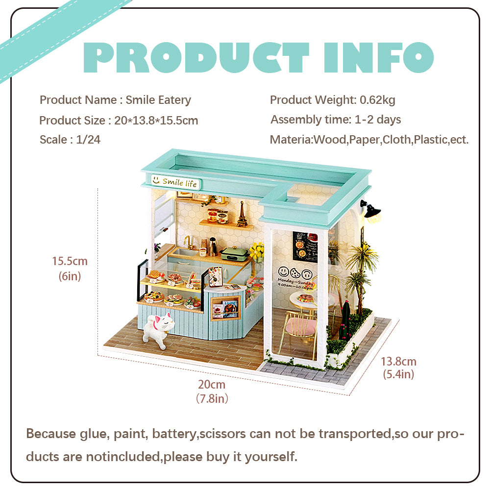 Puzziv 1: 24 DIY Dollhouse Kit (Happy Shop Series)