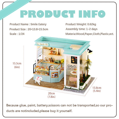 Puzziv 1: 24 DIY Dollhouse Kit (Happy Shop Series)