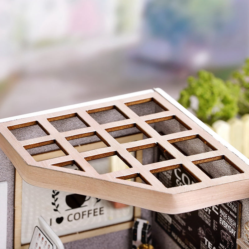 Puzziv 1: 24 DIY Dollhouse Kit (Leisurely coffee shop)