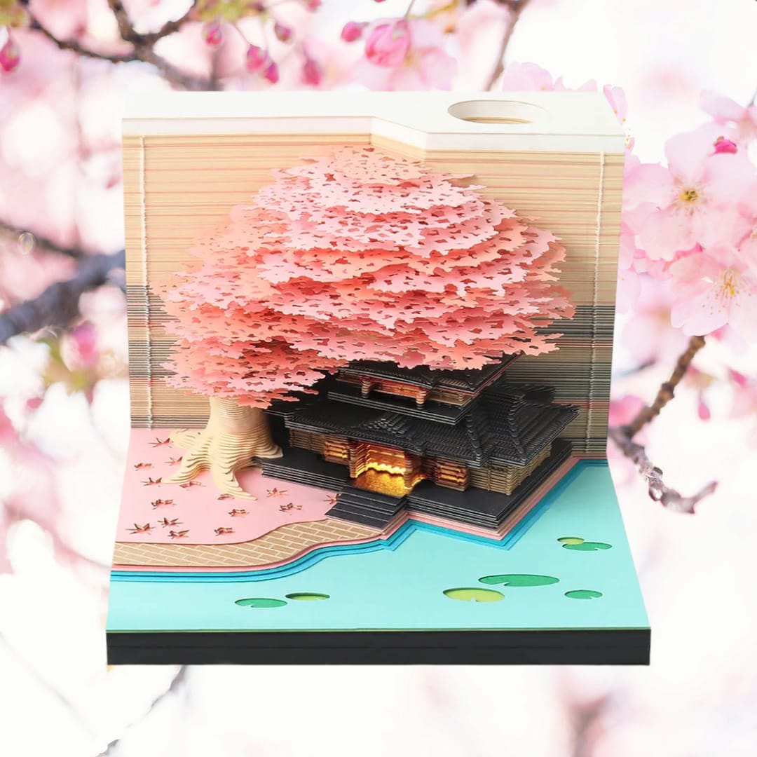 Puzziv™ | Sakura Temple (With Light)