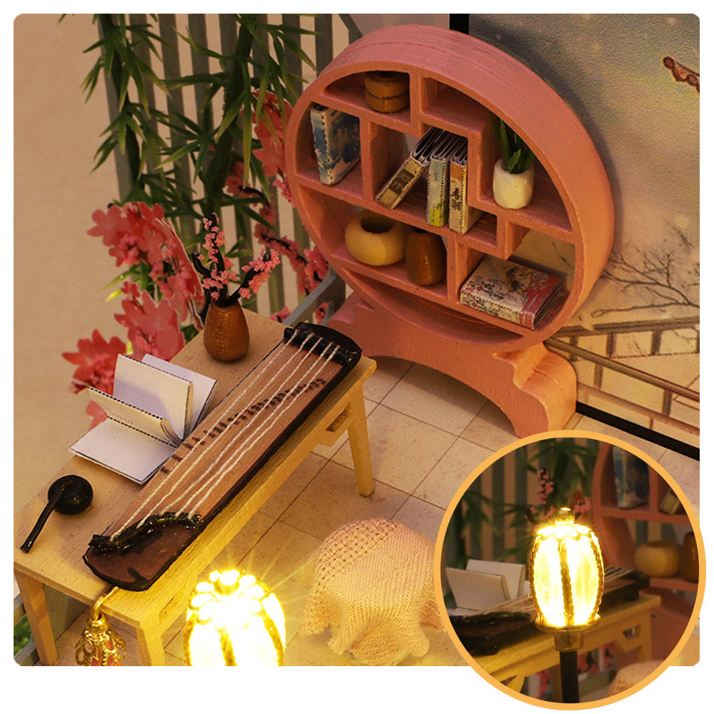 Puzziv 1: 24 DIY Dollhouse Kit (Guqin Pavilion)