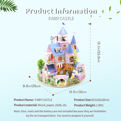 Puzziv 1:24 Dollhouse Kit (Fairy Castle)