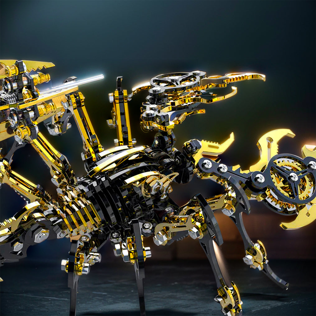 DIY 3D Metal Mechanical Punk Scorpion Animal Puzzle Model Assembly Kit