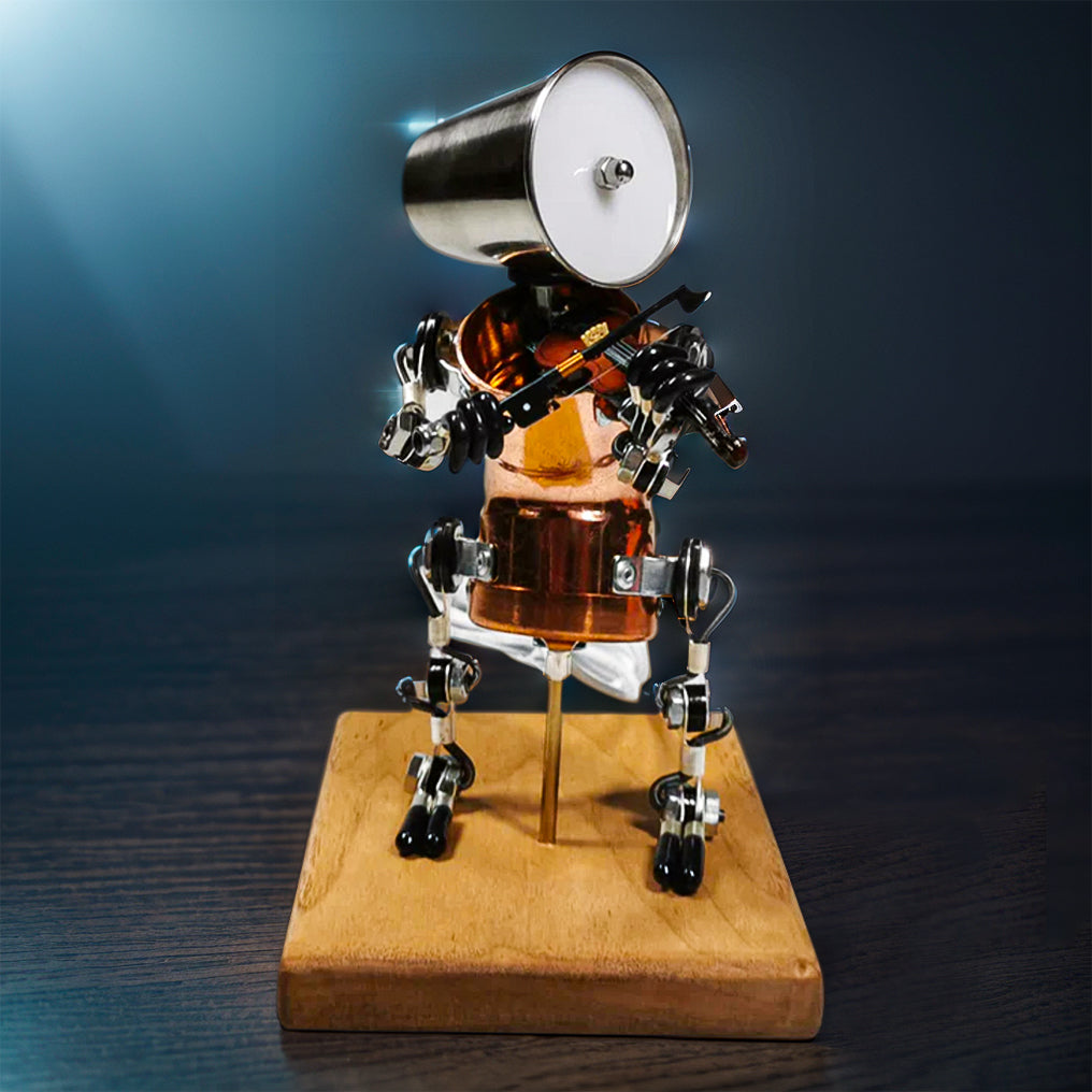 Steampunk 3D Metal Robot Band Model Kit - Create Your Own Handcrafted Masterpiece!