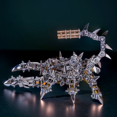 DIY 3D Metal Mechanical War Scorpion Puzzle Model Assembly Kit