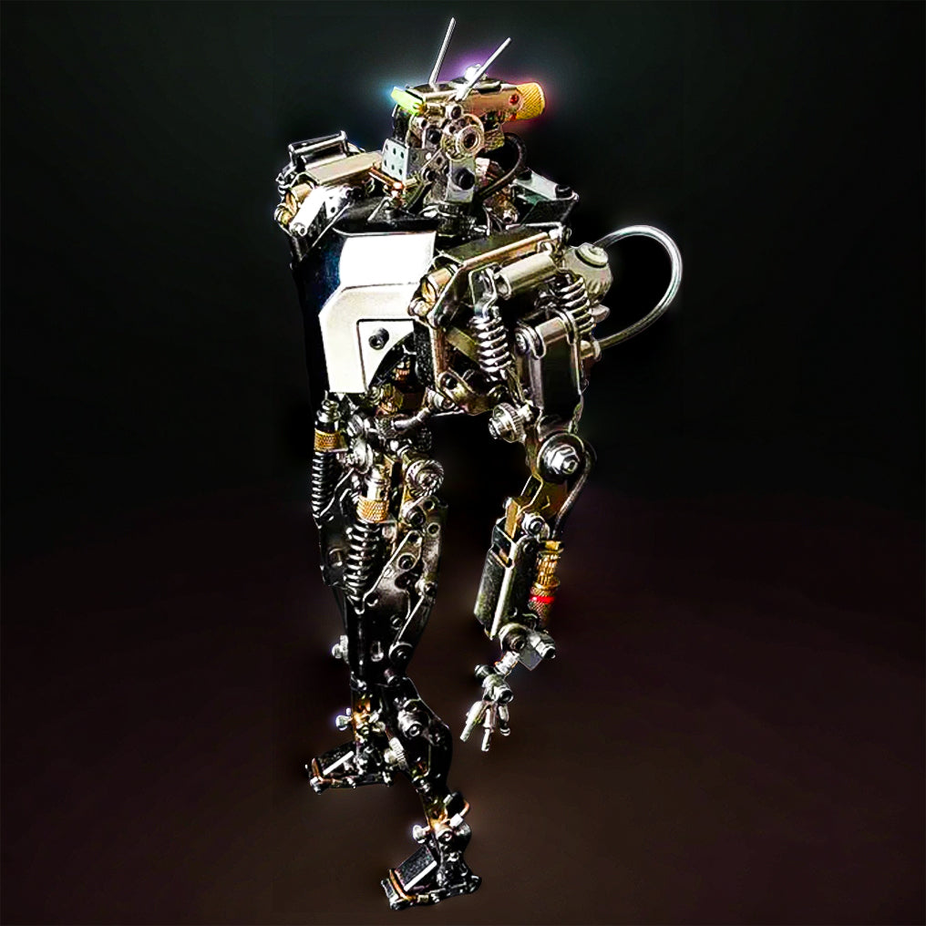 DIY 3D Metal Machine Future Mech War Humanoid-1 Model 700+PCS