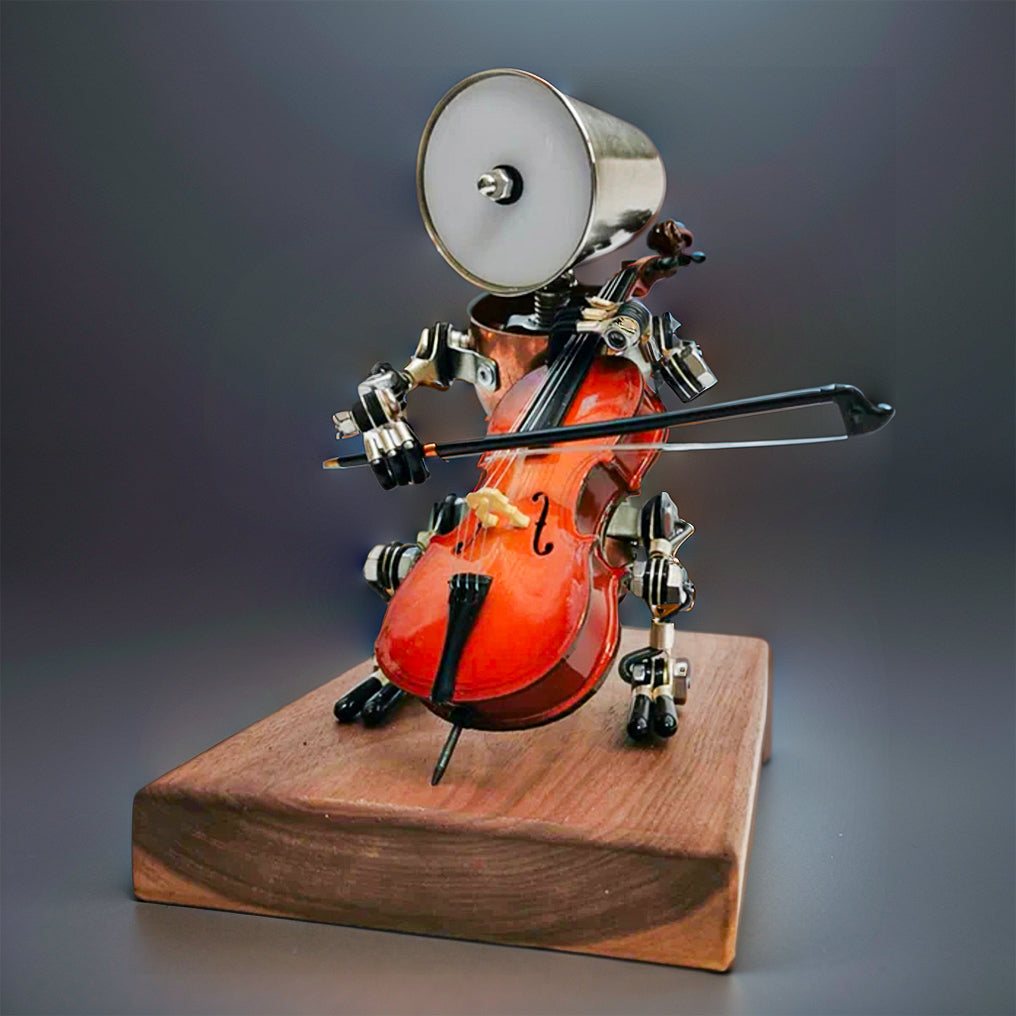 Steampunk 3D Metal Robot Band Model Kit - Create Your Own Handcrafted Masterpiece!