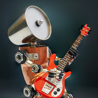 Steampunk 3D Metal Robot Band Model Kit - Create Your Own Handcrafted Masterpiece!