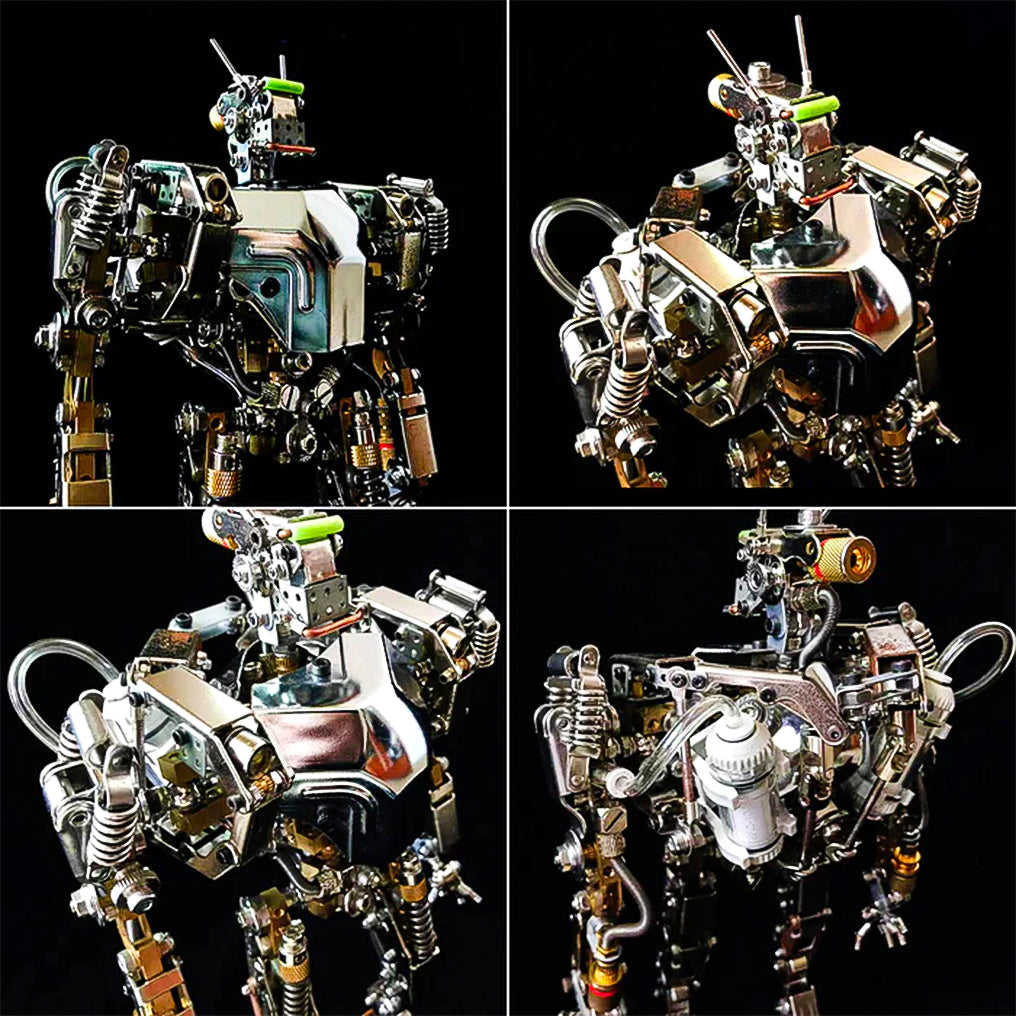 DIY 3D Metal Machine Future Mech War Humanoid-1 Model 700+PCS