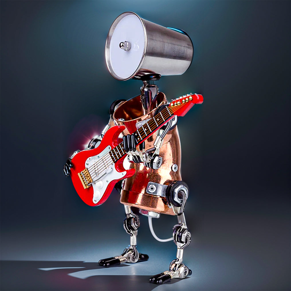 Steampunk 3D Metal Robot Band Model Kit - Create Your Own Handcrafted Masterpiece!