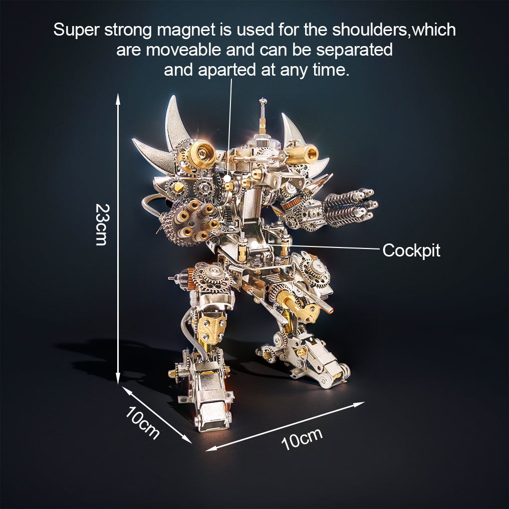 DIY 3D Metal Mechanical  Magnetic Mecha Puzzle Assembly Model Kit