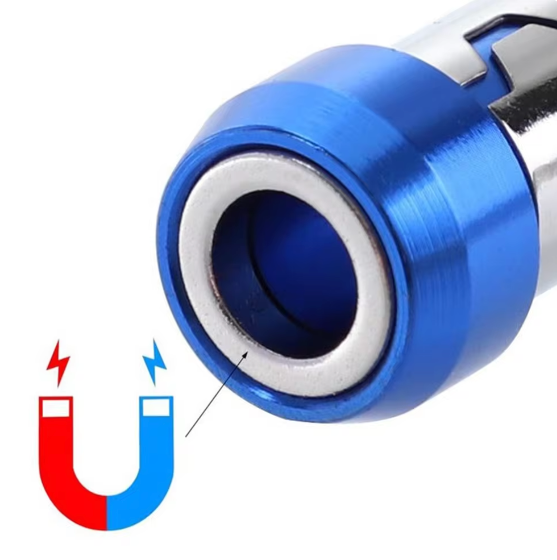 Puzziv™ | Magnetic Bit Holder with Strong Magnetizer