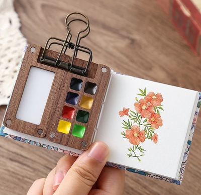 Puzziv™ | Pocket-Sized Watercolor Kit: Paint Anywhere, Anytime! 🌿