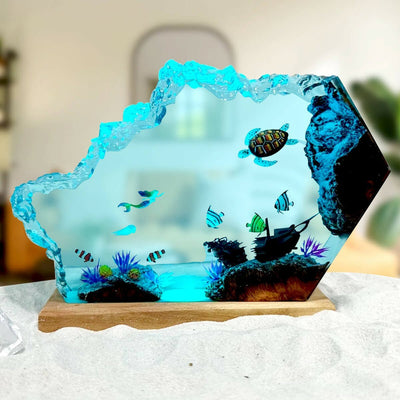 HOT SALE❗❗ Mermaid and Turtle Resin Night Light