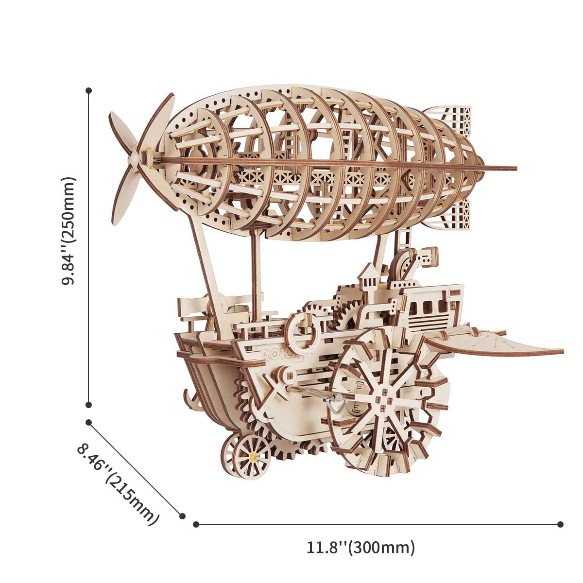 Puzziv Air Vehicle LK702 Mechanical Airship Plane Model