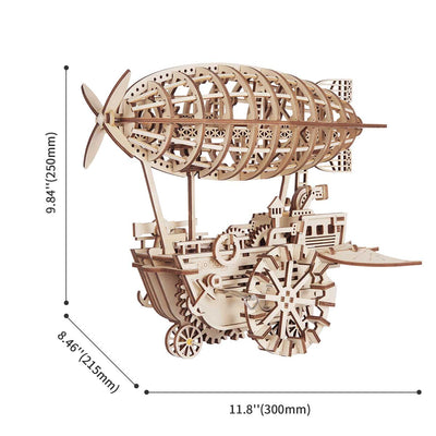 Puzziv Air Vehicle LK702 Mechanical Airship Plane Model