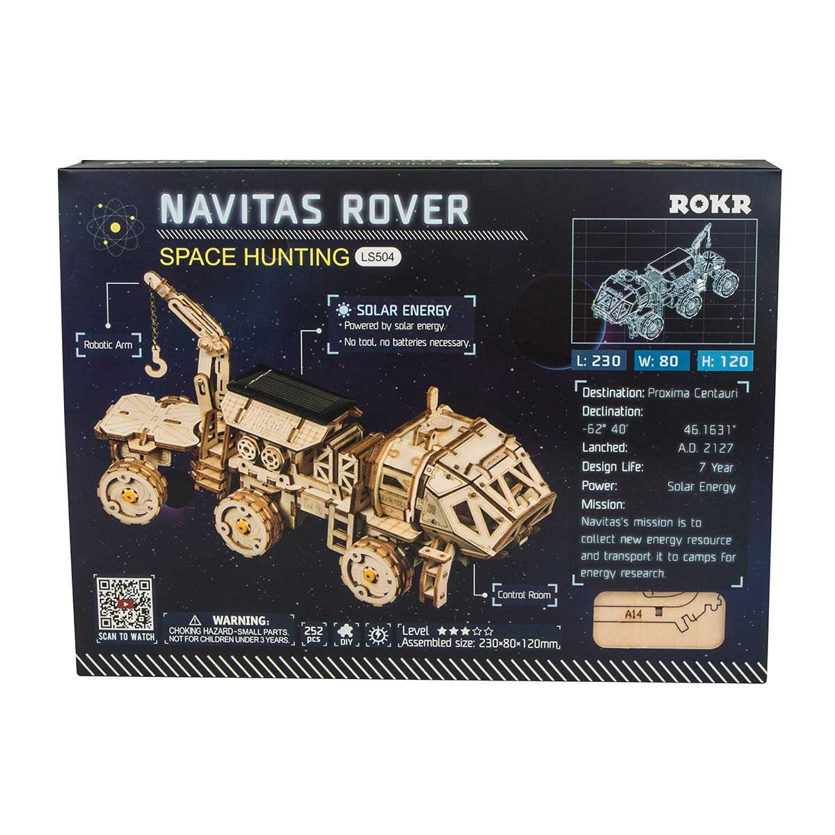 Puzziv Navitas Rover LS504 Space Rover Solar Energy Cart