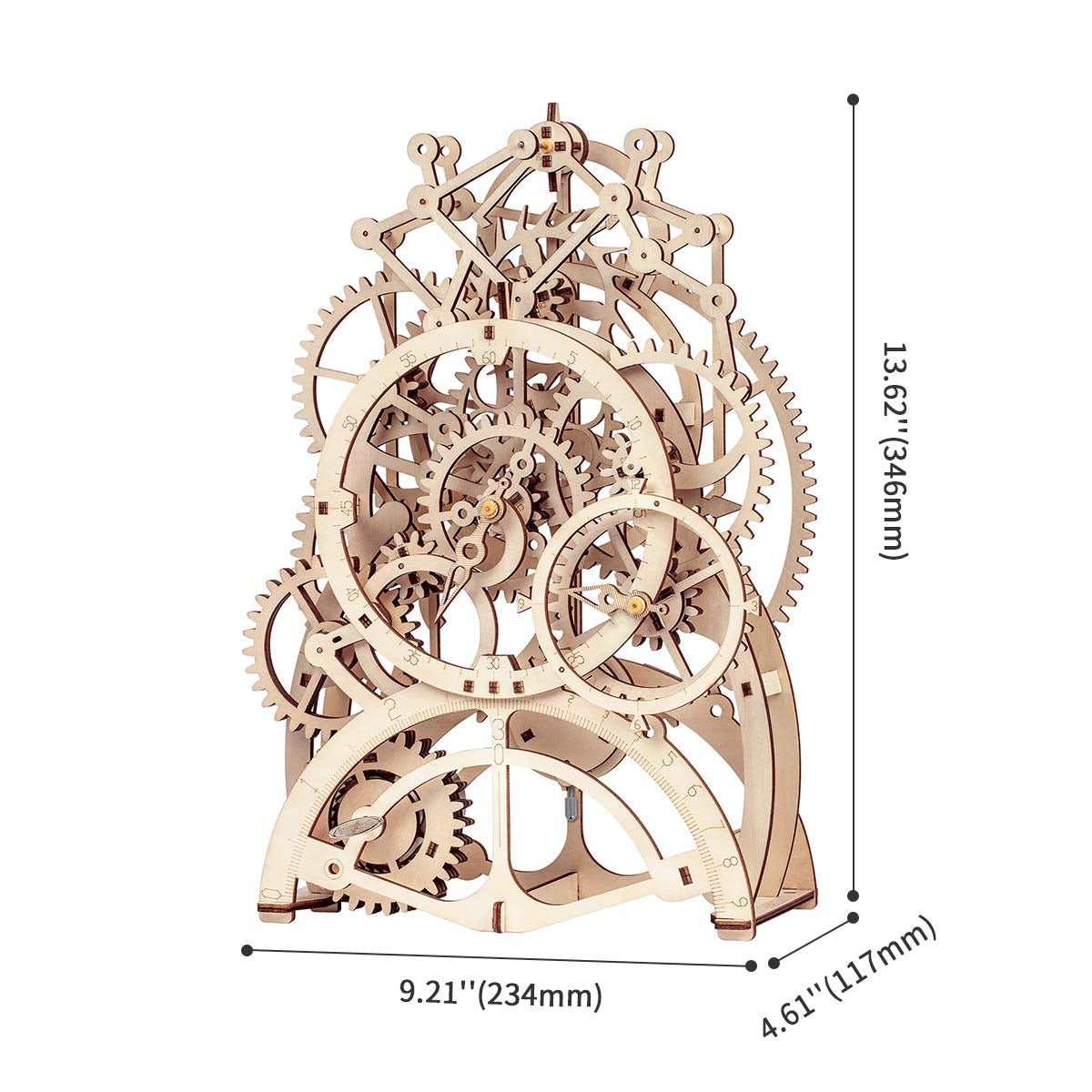 Puzziv Pendulum Clock LK501 Mechanical Gears Kit