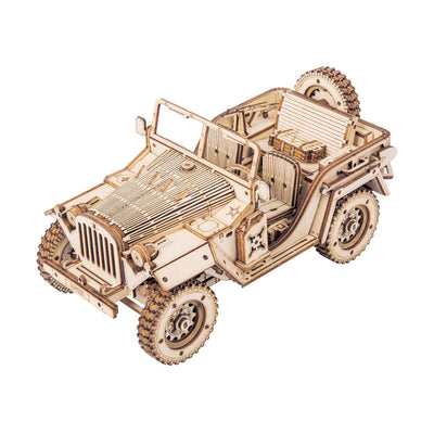 Puzziv Army Field Car MC701 -1:18 Scale Jeep Model