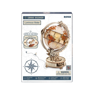 Puzziv Luminous Globe 3D Wooden Puzzle ST003