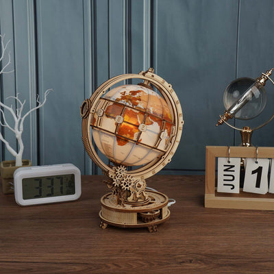 Puzziv Luminous Globe 3D Wooden Puzzle ST003