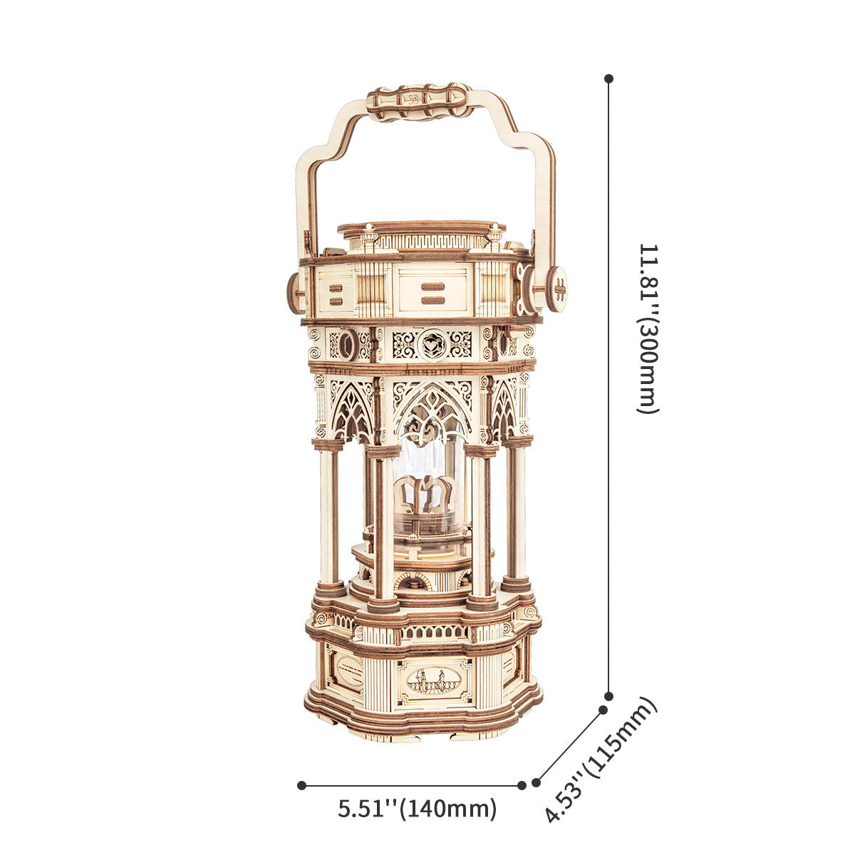 Puzziv Victorian Lantern Mechanical Music Box AMK61