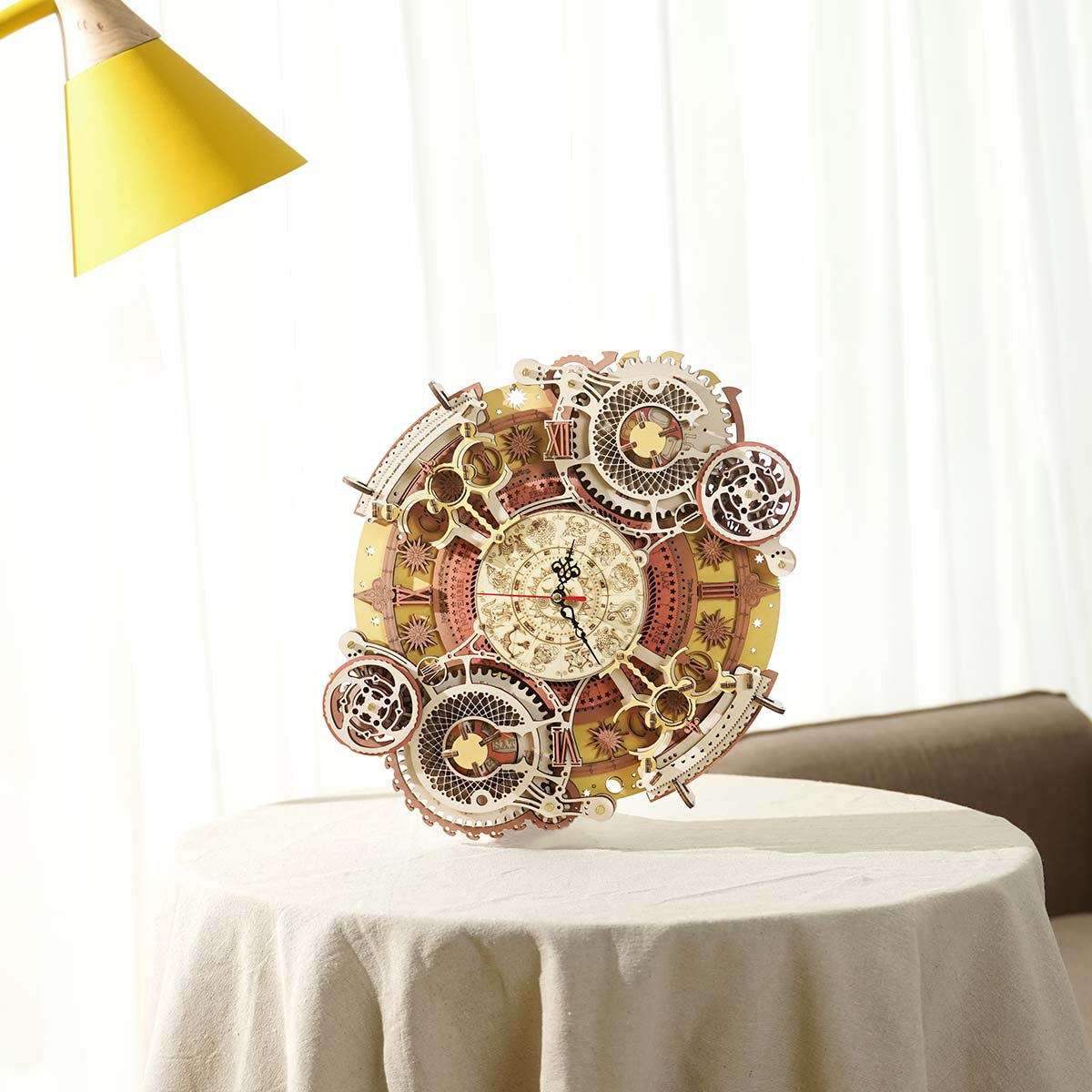 Puzziv Zodiac Wall DIY Clock Time Engine LC601-3D Wooden Puzzle